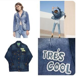 Free People x Sandine Rose Denim Jacket TRES COOL